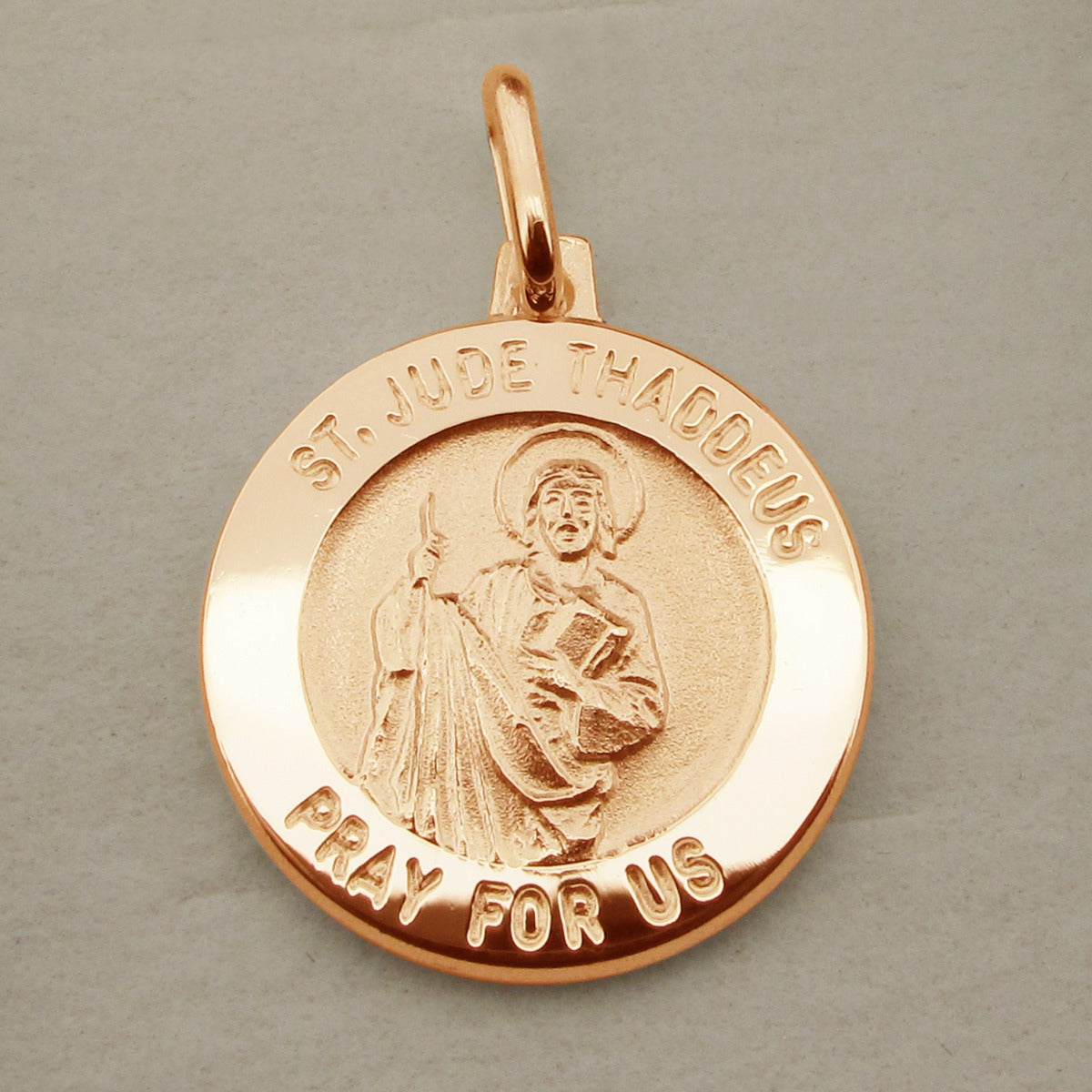 9ct Rose Gold Vermeil St Jude Thaddeus Medal