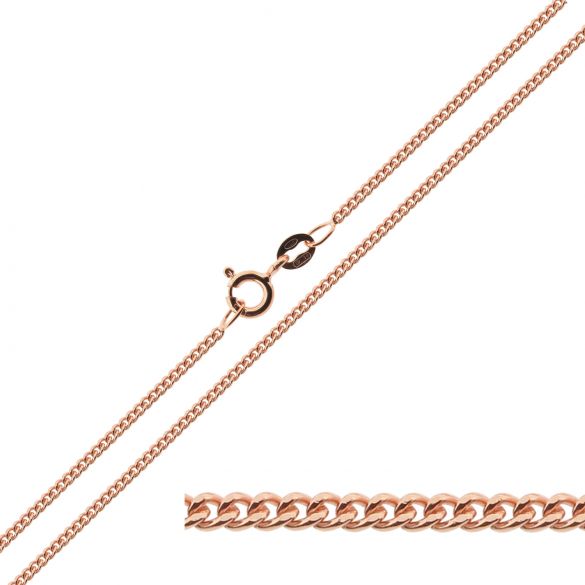 Rose Gold Vermeil 1.2mm Diamond Cut Curb Chain