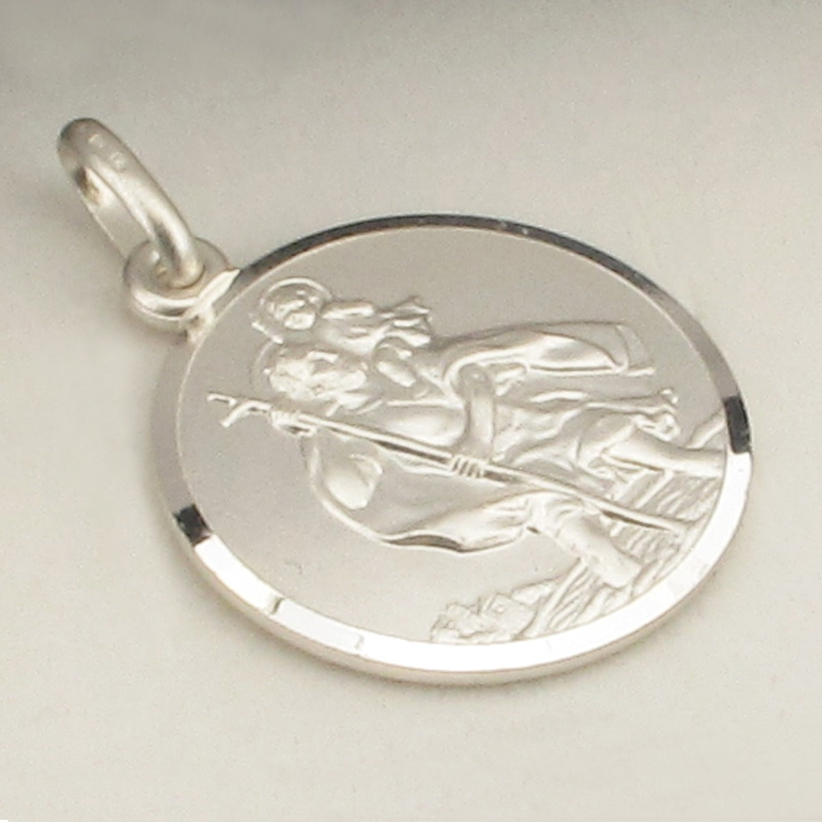 Sterling Silver 20mm St Christopher Pendant With Optional Engraving