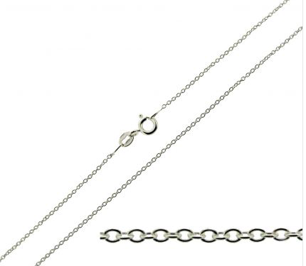 9ct White Gold Carrie Style Personalised Name Necklace with Curl