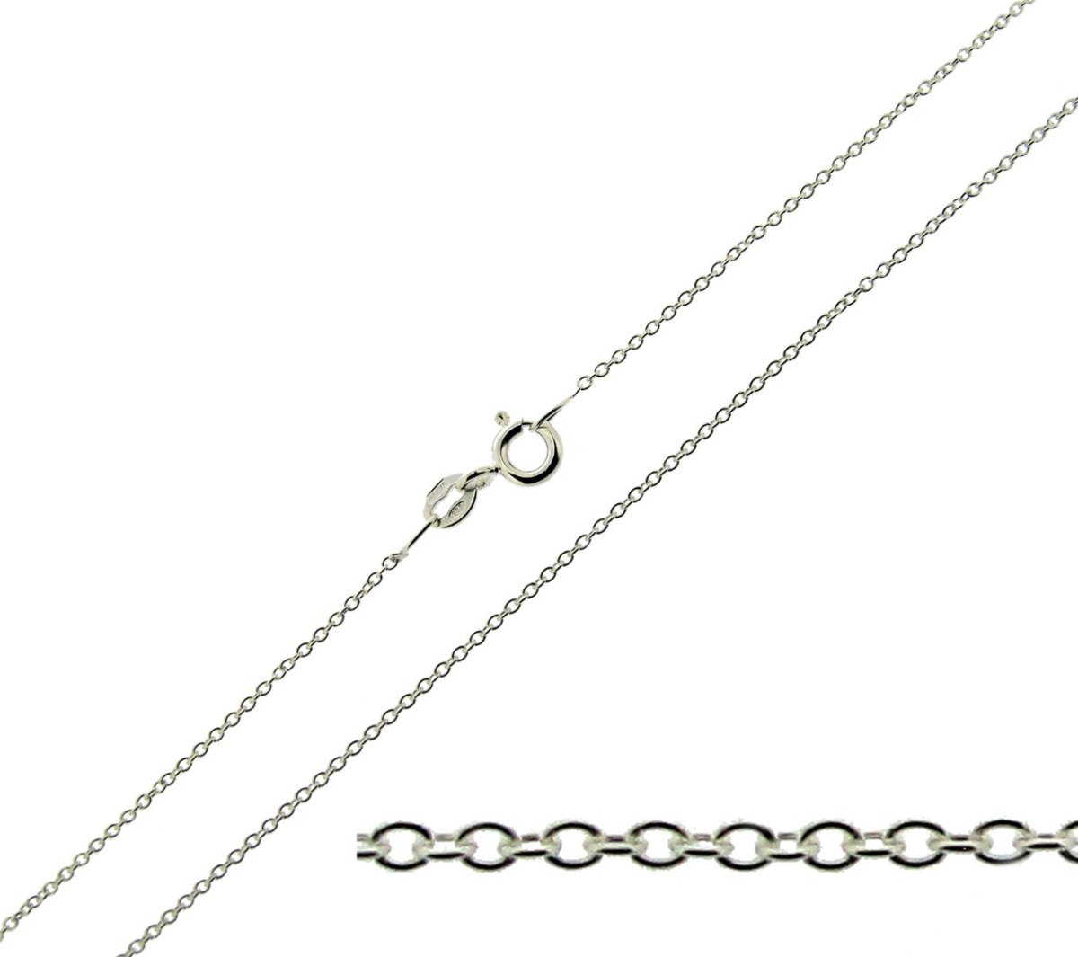 9ct White Gold Terra Style Personalised Name Necklace - Love Silver Jewellery