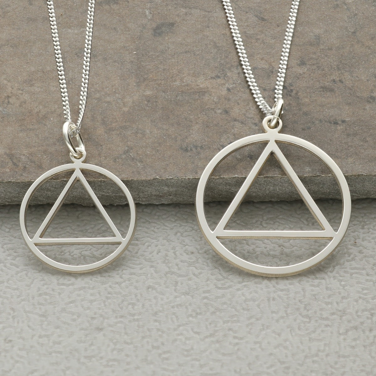 Sterling Silver Sobriety Recovery Pendant