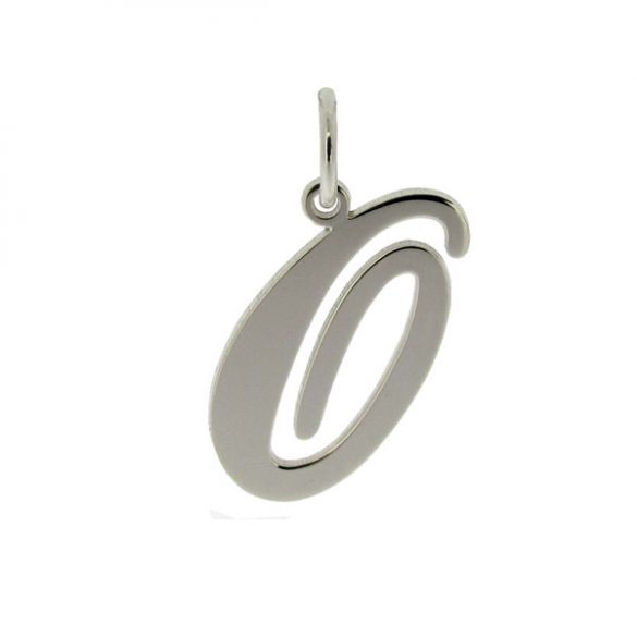 Sterling Silver Script Initial Pendant
