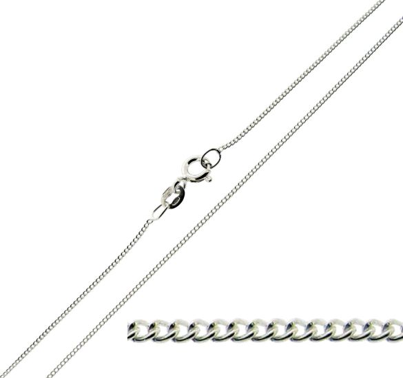 9ct White Gold Carrie Style Personalised Name Necklace with Curl